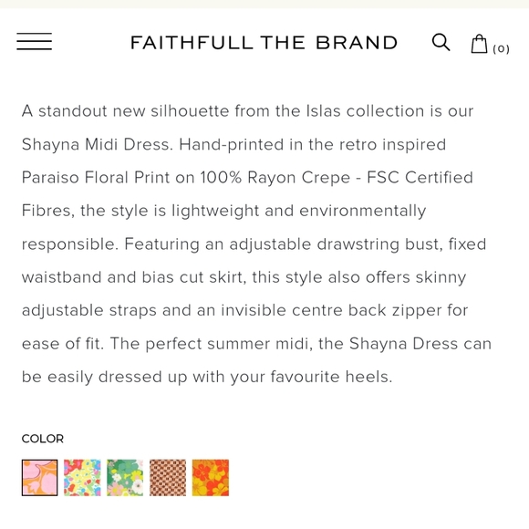 Faithfull the Brand Shayna Paraiso Floral Midi Dress - Picture 4 of 8